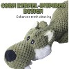 Plush Chew Toys for Large Dogs, Wolf Squeaky Dog Toys for Small Medium Large Dog, Durable Stuffed Pet Chew Toy for All Breeds - Large Size, Green - 3 of 4
