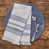 Split P Kyla Marine Blue Woven Towel Set of 2 - image 2 of 3