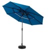 CAVINAS 10 Ft 3 Tier Auto-tilt Patio Umbrella with Tilt Adjustment,Outdoor Umbrella with 8 Steel Ribs for Poolside and Yard,No Base - 2 of 4