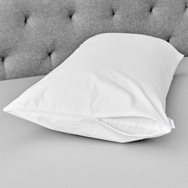 Waterproof Pillow Cover White (King) - AllerEase, 6 of 7