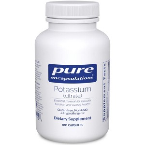 Pure Encapsulations Potassium (Citrate) - to Support Nerve & Muscle Function, Adrenals, Hormones, Heart Health & Energy* - 1 of 4