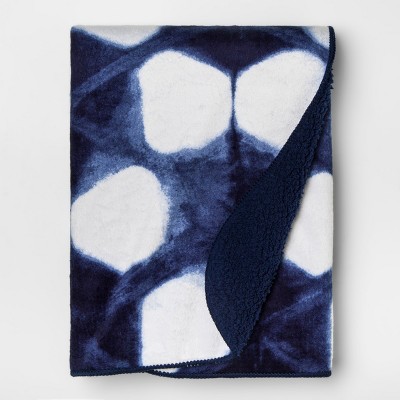 navy blue baby blanket