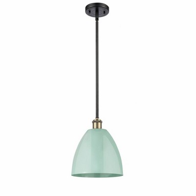 Plymouth Dome - 1 Light Stem Hung Pendant In Industrial Style-10.88 Inches Tall and 9 Inches Wide