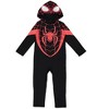 Marvel Avengers Captain America Zip Up Cosplay Coverall Toddler - 2 of 4