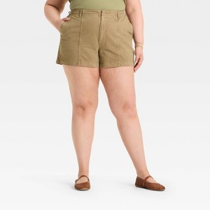 Women's High-Rise Trouser Shorts - Universal Thread™ - 1 of 3