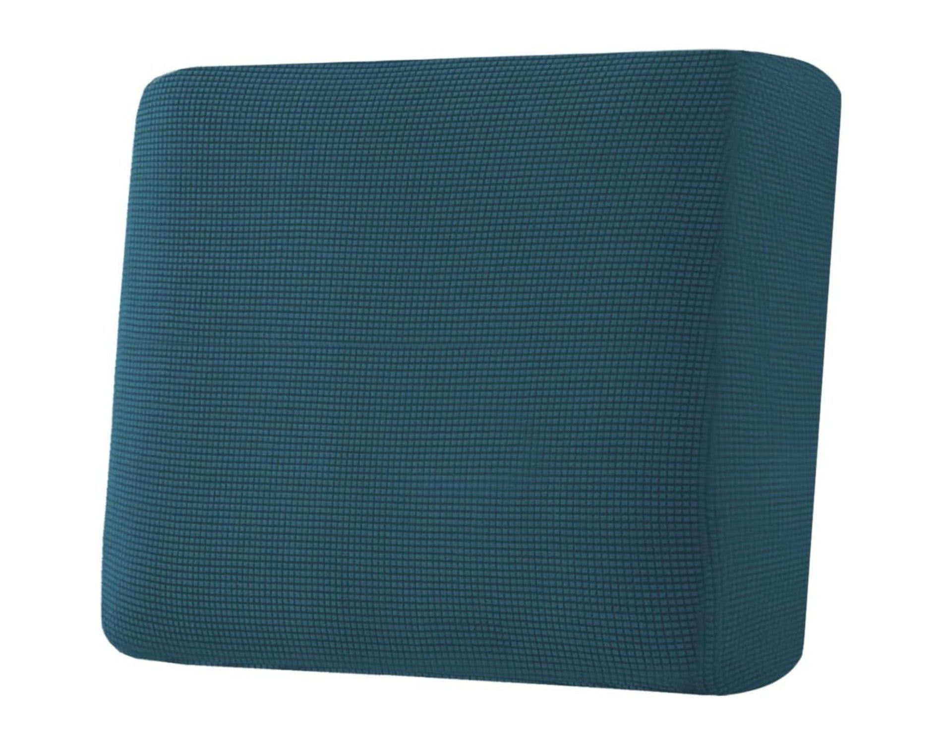 H.Versailtex Jacquard Textured Twill Fabric Sofa Cushion Cover Set Deep Teal 1 Cushion Chair