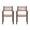 Christopher Knight Home Hani Braided Rope Acacia Dining Chairs - 2 of 4