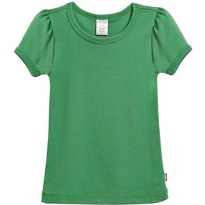 City Threads Girls 100% Cotton Short Sleeve Puff Classic Fit Tee - USA-Made - 1 of 4