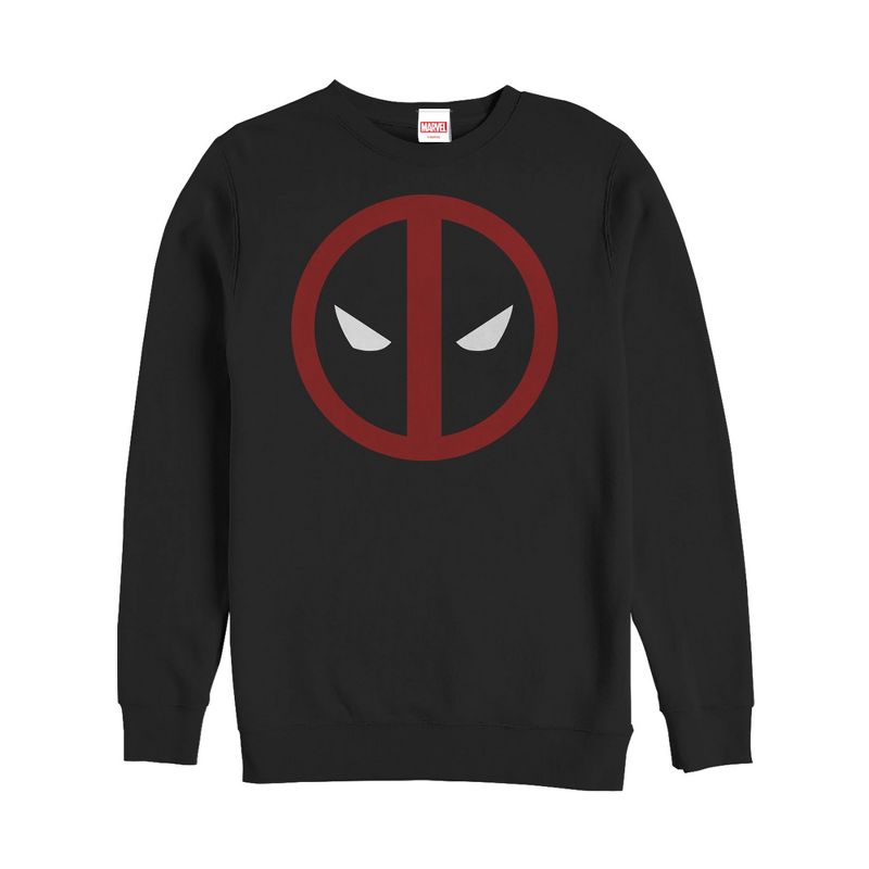 Men's Marvel Deadpool Mask Classic Sweatshirt, 1 of 4