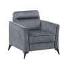 Microfiber Upholstered Accent Chair with Attached Cushions and Modern Living Room Style - 3 of 4