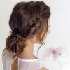 Unique Bargains Duckbill Butterfly Bead Hair Clips Pink White 1 Pc - 2 of 4