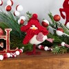 Northlight Bird with Scarf and Winter Hat Christmas Standing Figure - 8.5" - Red and White - 2 of 4