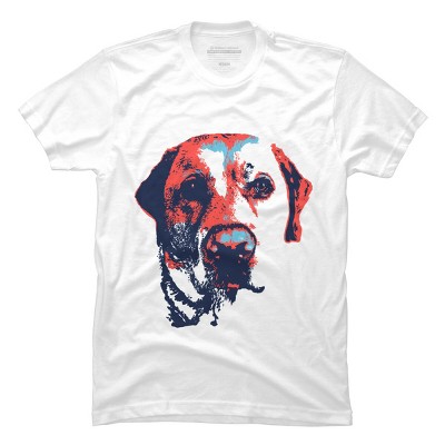 Men's Design By Humans Patriotic Labrador By Rmbuckeye T-Shirt