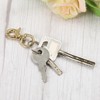 Unique Bargains Pure Brass Round Lobster Clasp Keychains for DIY Leather Craft - 4 of 4