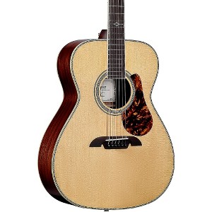 Alvarez MF60E Herringbone Folk-OM Acoustic-Electric Guitar Natural - 1 of 4