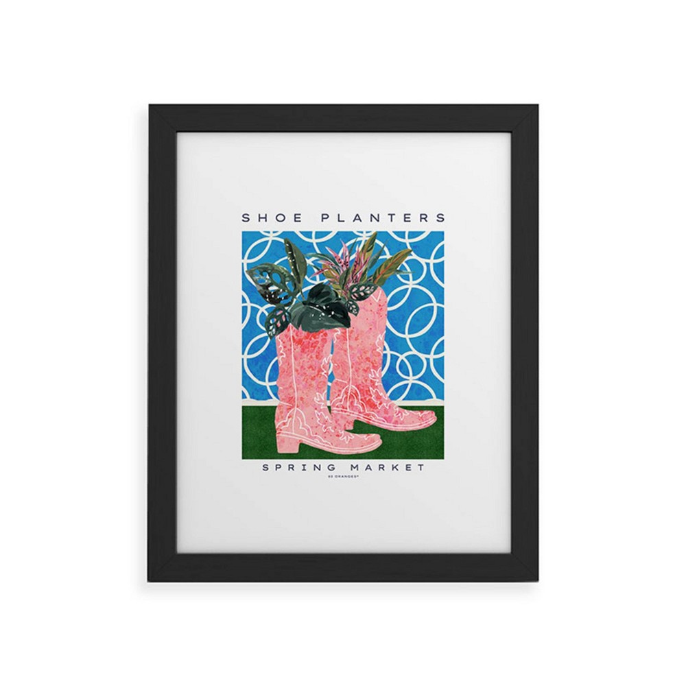 Photos - Other Decoration Deny Designs 11"x14" 83 Oranges Shoe Planters Framed Art Print