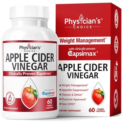 Physician's Choice Apple Cider Vinegar Capsules - 60ct