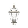 Livex Lighting Georgetown 3 - Light Lantern in  Brushed Nickel - 3 of 4