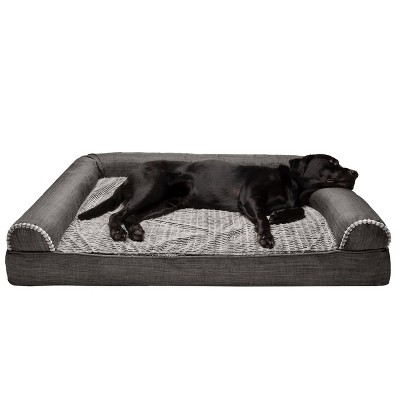 FurHaven Plush & Suede Full Support Sofa Dog Bed