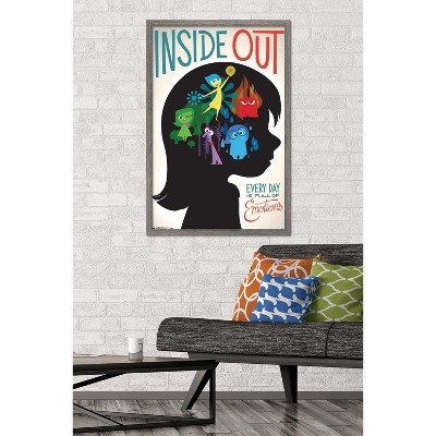 Disney Pixar Inside Out Emotions Framed Kids Poster