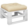 vidaXL Chair Cushion Outdoor Patio Pallet Seat Cushion Sofa Chair Pad Fabric - Beige 23.6" x 23.6" x 4.7" - 3 of 4