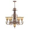 Livex Lighting Villa Verona 6 - Light Chandelier in  Verona Bronze/Aged Gold Leaf - 4 of 4
