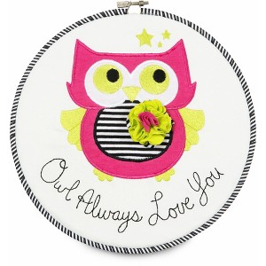 Pavilion Gift Company - Sassy Diva - Owl Always Love You 9.5" Wall Covering - Wall Sign Panels - 1 of 3