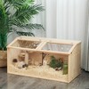 FURNIinspire Pet Crates and Houses, Hamster Cage Chewproof, Openable Top with Panel, Brown, 31.5"*16.02"*15.84" - 2 of 4