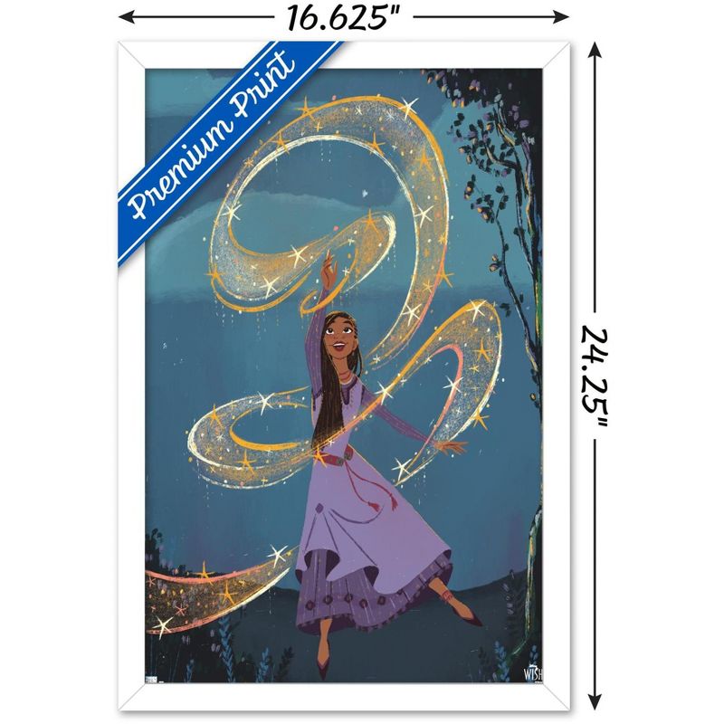 Trends International Disney Wish - Collage Poster 6 (Asha) Framed Wall Poster Prints, 3 of 7
