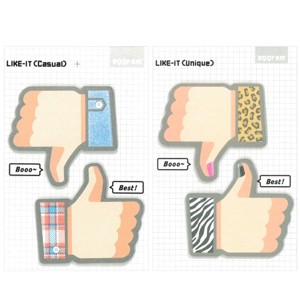 Wrapables Thumbs Up Thumbs Down Sticky Notes (Set of 2) - 1 of 4