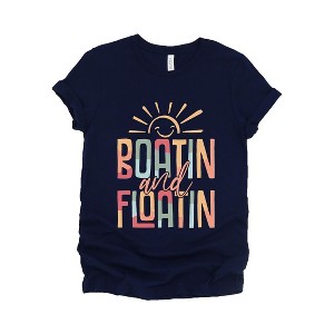 Simply Sage Market Women's Boatin' and Floatin' Short Sleeve Graphic Tee - 1 of 4