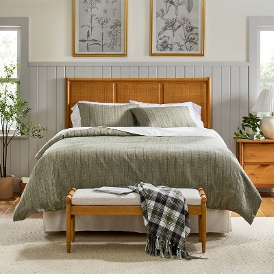 3pc Washed Loop Stripe Duvet Cover Bedding Set - Hearth & Hand™ with Magnolia