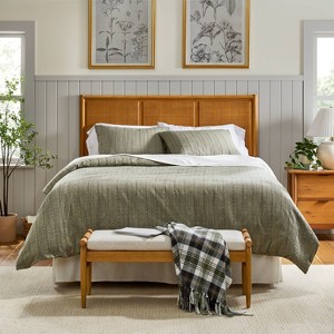3pc Washed Loop Stripe Duvet Cover Bedding Set - Hearth & Hand™ with Magnolia - 1 of 4