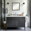 Amanti Art Incline Beveled Wood Framed Bathroom Vanity Wall Mirror - 4 of 4