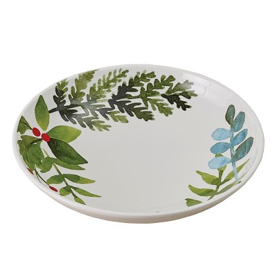 Split P Winter Berry Serving Bowl - White