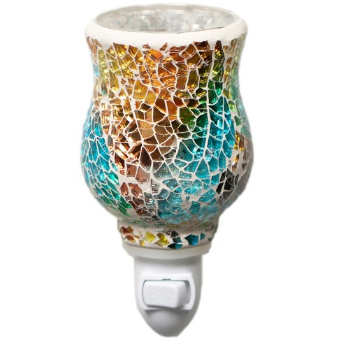 Dawhud Direct Mosaic Glass Polychromatic Wall Plug-in Wax Warmer