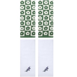 REGALWOVEN 4 Pcs Cotton Soft Absorbent Decorative Bathroom Hand Towel - 1 of 4
