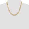Black Bow Jewelry Men's 7.5mm, 14k Yellow Gold, Flat Figaro Chain Necklace - 2 of 4