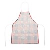 Unique Bargains Christmas Aprons Linen Red Black Beige 21.65"x26.77" 1 Pcs - 4 of 4