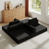 Racxily Convertible Sofa Bed with Pillow - Corduroy Folding Couch for Living Room, Bedroom, Lounge - 4 of 4