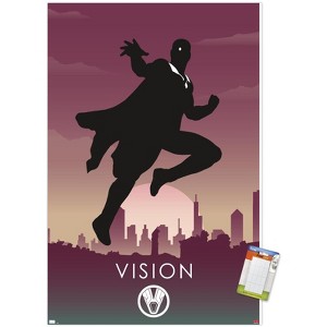 Trends International Marvel Heroic Silhouette - Vision Unframed Wall Poster Prints - 1 of 4