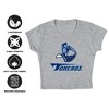Women's University of San Diego Large Cap Sleeve Baby Rib Crop Top Athletic Heather - 4 of 4
