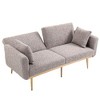 CAVINAS Loveseat Sofa with Metal Feet, Modern Convertible Sofa, Vintage Accent Sofa, Upholstered Sofa Couch for Living Room - 2 of 4
