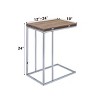 Syemin End Tables Oak Accent Table, Rustic Small Side Table, Sofa Table Living Room Tables, Tall Nightstand for Bathroom, Brown, 18"*24"*24" - 3 of 4