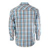 Gioberti Men's Western Plaid Long Sleeve Shirt with Pearl Snap-on - 2 of 2