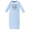 Hudson Baby Infant Boys Cotton Long-Sleeve Gowns 4pk, Mustache, 0-6 Months - 2 of 4