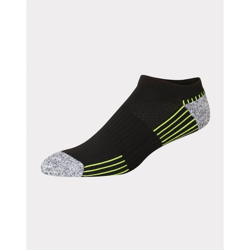 Hanes Mens 12 Pair X-Temp Cushioned Low Cut Socks Size 6-12 Black