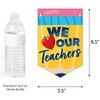 Big Dot of Happiness Thank You Teachers - Teacher Appreciation Bunting Banner - Party Decorations - Thank You Teachers - 3 of 4