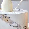 Vynxaria Patterned Cylindrical Coffee Table for Elegant and Versatile Spaces - 4 of 4
