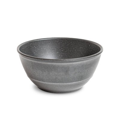 25oz Melamine and Bamboo Cereal Bowl Gray - Threshold™